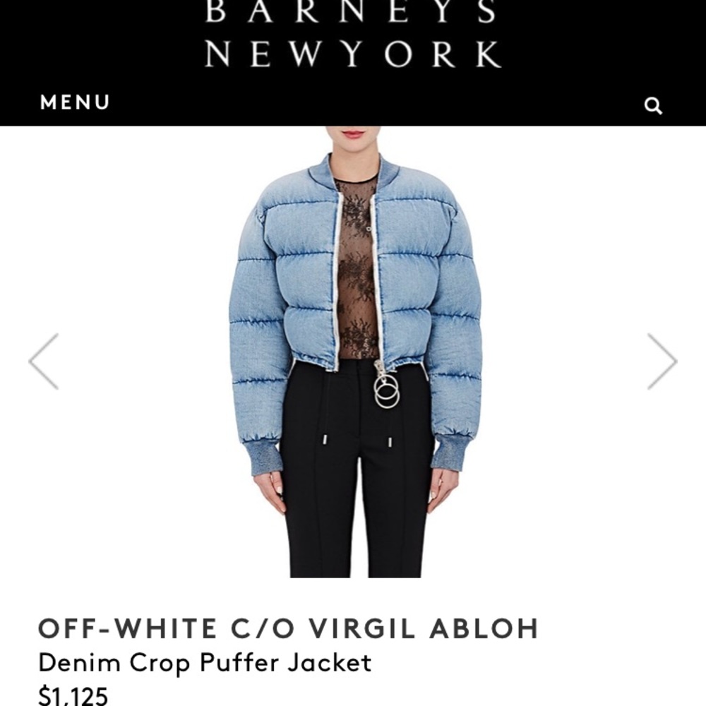 LEVI’S OFF-WHITE C/O VIRGIL ABLOH PUFFER JACKET